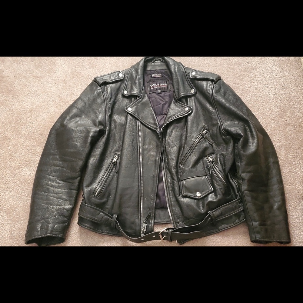XL Wilson leather mens jacket like new